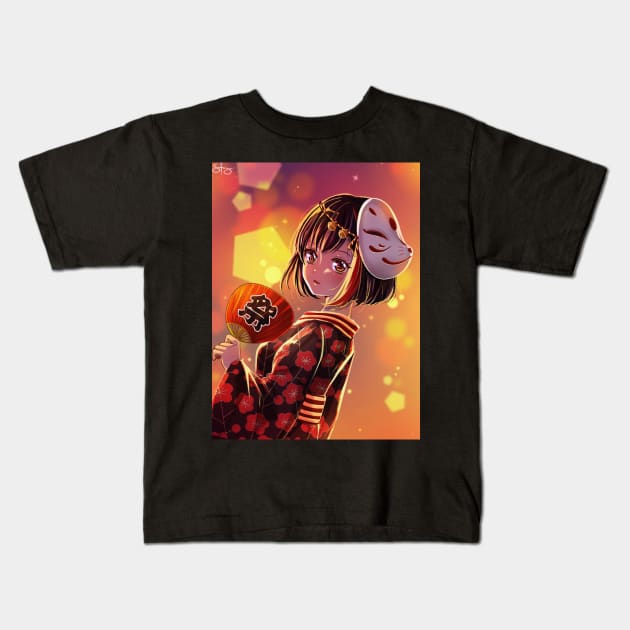 Bandori: Ran Mitake Kids T-Shirt by Despuntater